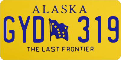 AK license plate GYD319