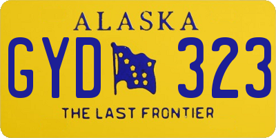 AK license plate GYD323