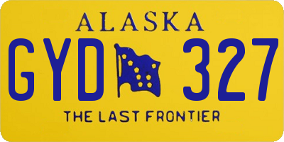 AK license plate GYD327