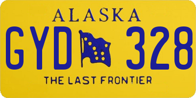 AK license plate GYD328