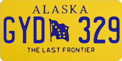 AK license plate GYD329