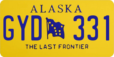 AK license plate GYD331