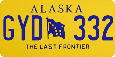 AK license plate GYD332