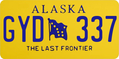 AK license plate GYD337