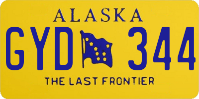 AK license plate GYD344