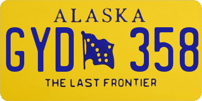 AK license plate GYD358