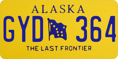 AK license plate GYD364
