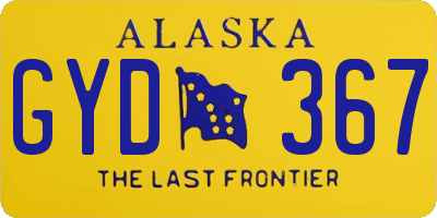 AK license plate GYD367