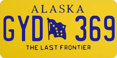 AK license plate GYD369