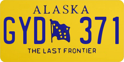 AK license plate GYD371