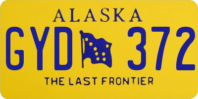 AK license plate GYD372