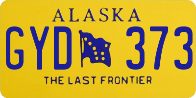 AK license plate GYD373