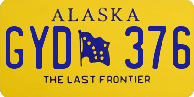 AK license plate GYD376