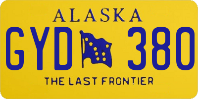 AK license plate GYD380