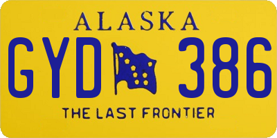 AK license plate GYD386