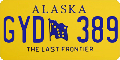 AK license plate GYD389