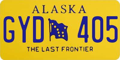 AK license plate GYD405
