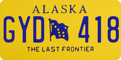 AK license plate GYD418