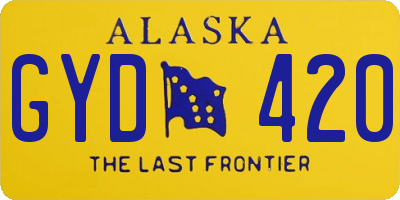 AK license plate GYD420