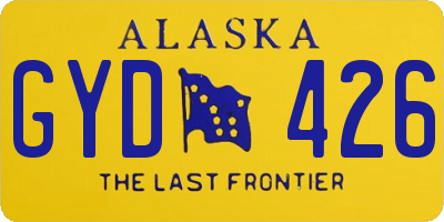 AK license plate GYD426