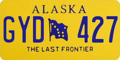 AK license plate GYD427