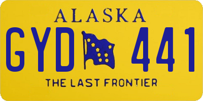 AK license plate GYD441