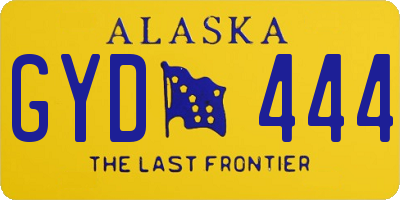 AK license plate GYD444