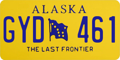 AK license plate GYD461