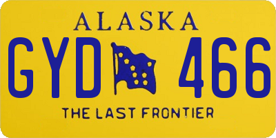 AK license plate GYD466