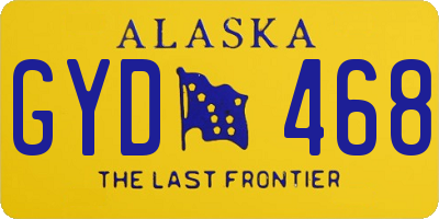 AK license plate GYD468