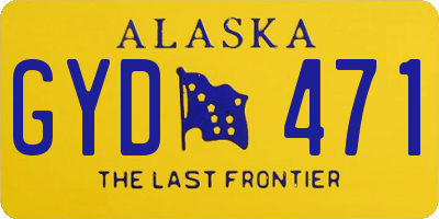 AK license plate GYD471