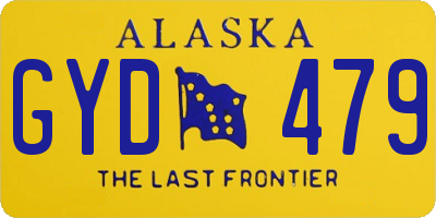 AK license plate GYD479