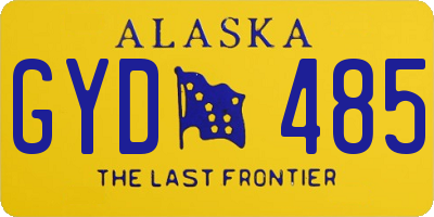 AK license plate GYD485