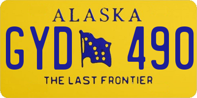 AK license plate GYD490