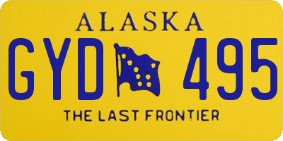 AK license plate GYD495
