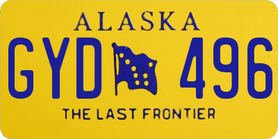 AK license plate GYD496