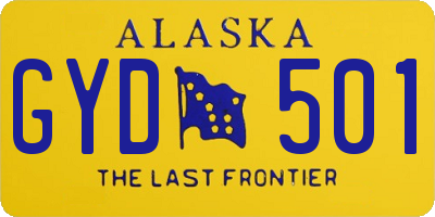 AK license plate GYD501