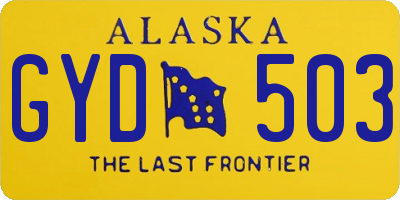 AK license plate GYD503