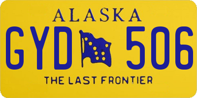 AK license plate GYD506