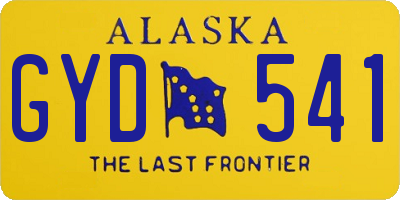 AK license plate GYD541