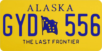 AK license plate GYD556