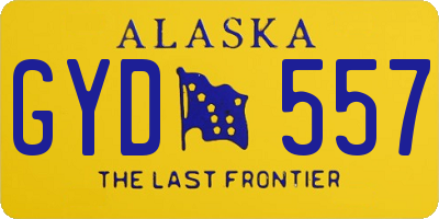 AK license plate GYD557