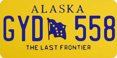 AK license plate GYD558