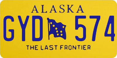 AK license plate GYD574