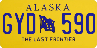 AK license plate GYD590