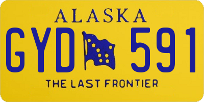 AK license plate GYD591