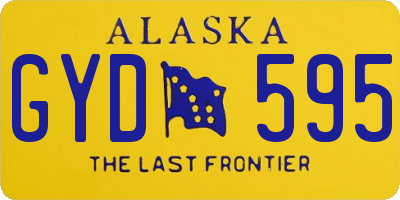 AK license plate GYD595