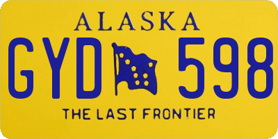 AK license plate GYD598