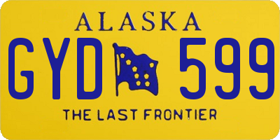 AK license plate GYD599