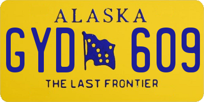 AK license plate GYD609